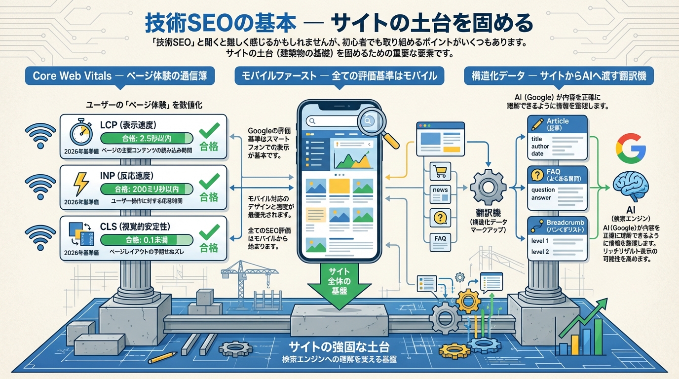 技術SEOの基本 — サイトの土台を固める