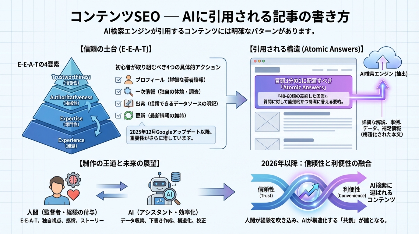 コンテンツSEO — AIに引用される記事の書き方